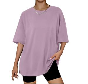 Camiseta personalizada para mujer Camiseta de moda para mujer OEM Camiseta de manga corta con impresión de logotipo para ropa de verano - Product Image 1
