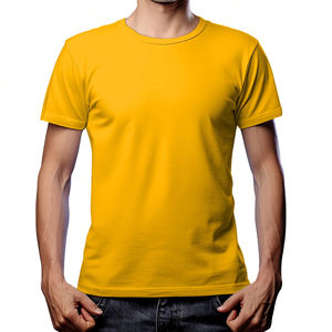 Camiseta de cuello redondo personalizada de alta calidad para hombre 100% algodón Premium 180 210 250 300 gramos logotipo impreso en la parte delantera BD - Product Image 5