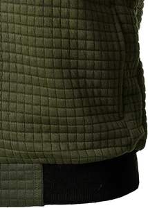 HOOD CREW <b>Men's</b> Lightweight Woolen Varsity Bomber <b>Jacket</b> <b>Casual</b> Embroidered Stand Zipper <b>Smart</b> Winter Style OEM Customizable - Product Image 5