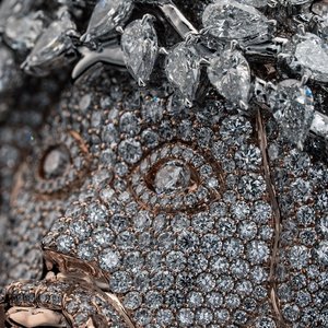 3.5 inch tùy chỉnh Jesus Mặt dây chuyền | 925 Bạc | vvs moissanite | đầy đủ đá ra | lê vương miện gai - Product Image 2