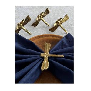 Ronds de serviette vintage en métal doré et ivoire, porte-serviettes sculptés dorés et ivoire pour mariage et occasions spéciales - Product Image 5