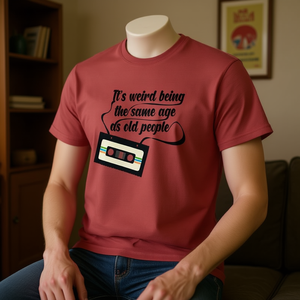 T-shirt per Anziani con Scritta 'Same Age As Old People' - Prodotto Promozionale - Product Image 3