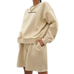 Simplee — survêtement décontractés pour femmes, tenue urbaine avec demi-short personnalisé, imprimé, à capuche, jogging, collection printemps-été - Product Image 6