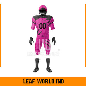 Venta al por mayor de alta calidad de fútbol americano Jersey cómodo equipo desgaste uniforme con mangas cortas MOQ bajo diseño transpirable - Product Image 2