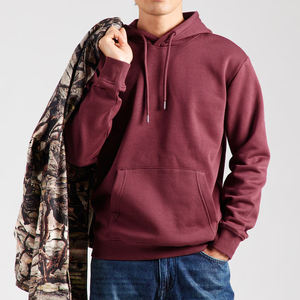 Men's Autumn Sportswear <b>Hooded</b> Long-Sleeved Hoodie T-<b>shirt</b> Customizable Pattern Logo Cotton-Polyester Blend Quick Dry - Product Image 3