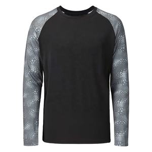 UPF50 + séchage rapide hommes sportifs à manches longues chemises de pêche respirant Polyester Spandex vêtements de pêche vêtements de sport à séchage rapide - Product Image 1