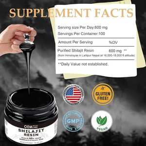 Résine de Shilajit personnalisée Acide fulvique organique Minéraux de l'Himalaya purs Supplément d'extrait de plante Résine de Shilajit naturelle - Product Image 4