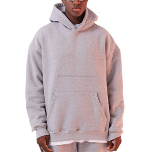 Sweat à capuche surdimensionné de luxe Taille XL Marque tendance avec broderie de logo 3D personnalisée et impression en relief pour l'hiver - Product Image 3