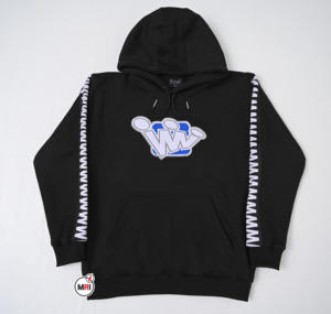 Sudadera con capucha de lana de algodón 100% para hombre, sudadera transpirable de secado rápido de Color sólido con patrón de letras de invierno de marca - Product Image 5