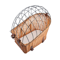 Cage et panier pour animaux de compagnie en rotin tressé écologique de haute qualité pour chats, chiens, utilisation extérieure, vélo, taille personnalisée, fabrication vietnamienne, best-seller