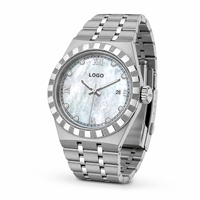 Nouvelle montre mécanique automatique pour homme avec logo personnalisé, cristal saphir, étanche 5ATM, acier inoxydable, 41 mm, OEM disponible, 162