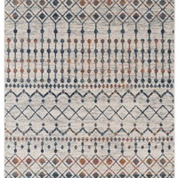Hochwertiger türkischer Polypropylen-Shaggy-Jacquard-Teppich, maschinell gefertigt, mit hohem Flor, Adiva-Teppich für Wohnzimmer und Schlafzimmer.