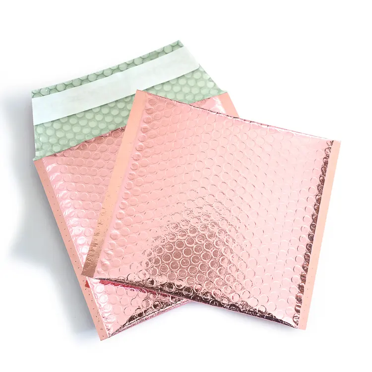 Rose Gold ECO bubble envelope made with RECYCLED PLASTIC for shippings of fragile goods