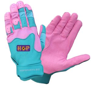 Gants de frappe de baseball en cuir directs d'usine conception personnalisée pour les joueurs jeunes et adultes prix de gros gants de frappe de baseball - Product Image 1