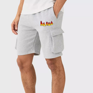 Vêtements décontractés Shorts pour hommes Shorts en molleton 100% coton de haute qualité respirants avec poches latérales et cargo Shorts respirants pour hommes - Product Image 4