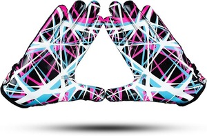 Guantes de Fútbol Americano Profesionales de Piel Sintética con Agarre Adhesivo Personalizado - Negros, Ligeros, Transpirables, Resistentes a Salpicaduras - Product Image 2