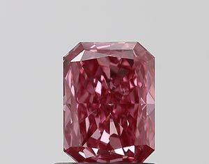 IGI Fancy Vivid Pink Loose Radiant Shape Lab Grown Diamonds 1,04 quilates Lab Diamond VS1 para anillo de compromiso o fabricación de joyas - Product Image 1
