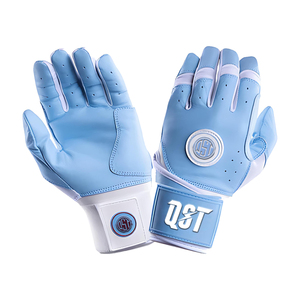 Guante de bateo de béisbol y softbol de puño largo de cuero Premium para diestros y zurdos, diseño profesional personalizado, antideslizante duradero - Product Image 1