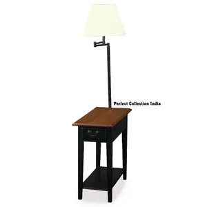 Table d'appoint pour composants de lampe/petite table de chevet/table de chevet pour station de charge de chambre et ports USB