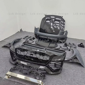 Nouveaux kits de carrosserie auto <span class=keywords><strong>Audi</strong></span> Q8 RSQ8 (fibre de verre + fibre de carbone) MS diffuseur de capot moteur pare-chocs avant/arrière-apprêt noir/carbone brillant - Product Image 3