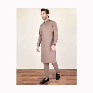 Transpirable Premium Hombres Elegante Musulmán Casual de alta calidad shalwar kameez hecho en Pakistán - Product Image 4
