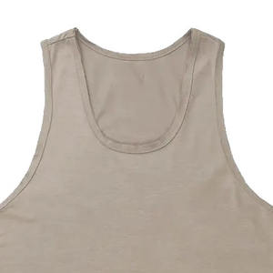 Haute qualité hommes débardeur entraînement vêtements de fitness couleur unie à la mode débardeur pour hommes au prix de gros - Product Image 5