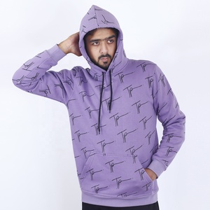 Sweat à capuche unisexe personnalisé avec logo, 80% coton 20% polyester, grandes tailles, confortable, polaire d'hiver, séchage rapide, respirant - Product Image 1