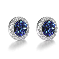 Clips d'oreille magnétiques scintillants en forme de grappe de cristaux pour hommes, plaqués cuivre, véritable or, sans perçage, bijoux d'oreille indolores