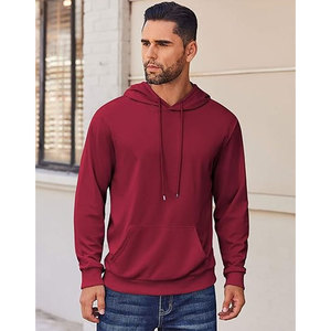 Sweat-shirt à capuche zippé thermique décontracté à manches longues coupe classique pour l'hiver, écologique, couleur blanche, épais - Product Image 6