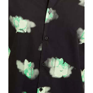 Camicia Alfani da Uomo in Popeline con Stampa Floreale Astratta, Vestibilità Classica, 100% Cotone Traspirante, Casual, Taglia Piccola, Fornitura ODM - Product Image 3