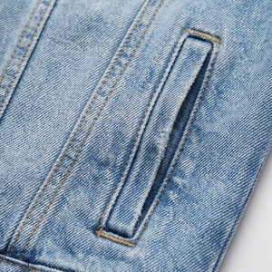 Elegant Women Winter Collar Denim Jacket Loose Short Outerwear Belt Zipper Fashion Stylish <b>Coat</b> High Quality Streetwear Apparel - Product Image 5