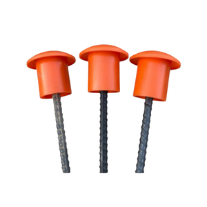 Cubiertas de Seguridad para Barras de Refuerzo, Duraderas, Ligeras, de Poliéster, de 16 a 32 mm, Protectores de Extremos para Jardín, Construcción, Hormigón y Acero - Product Image 1