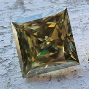 สแควร์เจ้าหญิงตัด Moissanite เพชร VVS ที่ยอดเยี่ยมตัด Moissanite หลวมทําสําหรับ Moissanite จี้เครื่องประดับที่กําหนดเอง - Product Image 1