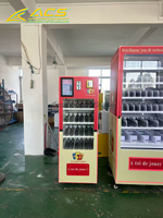 Distributeur automatique de boissons et de snacks ACS avec écran tactile, armoire de sélection commerciale, capacité de 300 à 600 pièces, télécommande