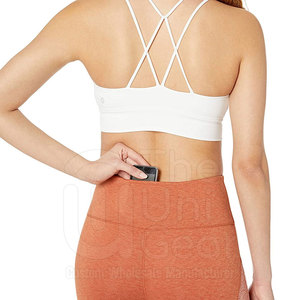 Pantalones de fitness personalizados para mujer, mallas de gimnasio de último diseño con patrón sólido, varios colores, mallas de Yoga con cintura elástica - Product Image 3