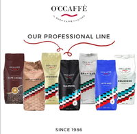 Café en grains Cremoso fabriqué en Italie, 50% Arabica 50% Robusta, sachet de 1 kg, café pour petit-déjeuner sucré