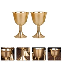 Calice Chrétien Ciboire de Luxe Moderne Patène Conception OEM Personnalisée Fabriqué à la Main Gravé Religieux Coupe Sainte Métal Plaqué