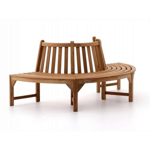 BANC DE JARDIN COURBE EN TEAK Mobilier pour le marché des Pays-Bas - Product Image 1
