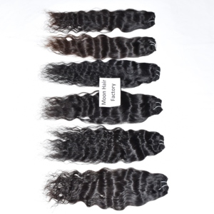 Prix de gros, vente de produits, cheveux humains indiens bruts, paquet de cheveux bouclés, soyeux, lisses, brillants, texture naturelle, disponibles - Product Image 2