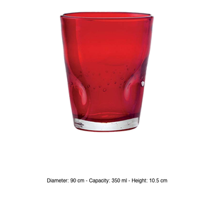 Vaso de Agua Dali Rojo 35 cl, Suministros para Bar, Suministros para Restaurantes y Hoteles, Venta al por Mayor - Product Image 3