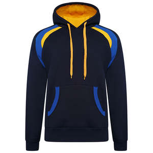 Ventes chaudes en gros Hommes Noir Couleur 100% Coton Hiver Respirant Manches longues Sweats à capuche avec logo de conception personnalisé - Product Image 2