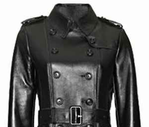 Manteau long pour femme de haute qualité, écologique, en cuir luxueux, boutons, fermeture éclair - Product Image 5