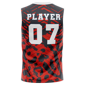 Maillot d'entraînement de football américain 7 contre 7 avec logo personnalisé, 100 % polyester, séchage rapide, grande taille, impression par transfert thermique, devant et dos, maillots 7v7 - Product Image 6