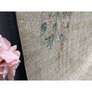 Alfombra Turca Vintage, Alfombra de 6x9.4 pies, Alfombra de Lana Sólida Gris Azul - Product Image 4