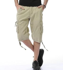 Venta al por mayor de pantalones cortos Cargo para hombre, ropa de calle informal para hombre, pantalones cortos Cargo de algodón hasta la rodilla, pantalones cortos Cargo de tela de secado rápido - Product Image 4