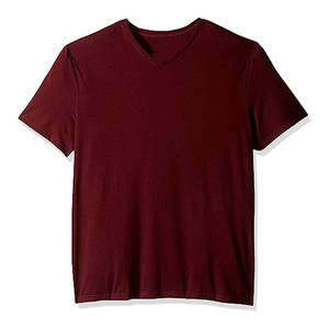 Nouveaux hommes Slim Fit col en V 100% coton respirant Fitness T-shirt sans étiquette - Product Image 5