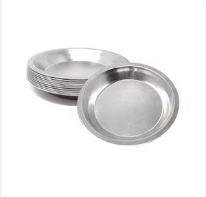 Fournisseur d'assiettes en aluminium Vente en gros Faite à la main Nouveau design Assiettes en aluminium incassable pour restaurant Service alimentaire en aluminium - Product Image 4