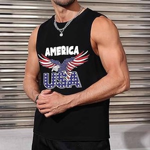 Camiseta sin mangas para correr de alta calidad, camisetas sin mangas para gimnasio, entrenamiento corto de compresión, camisetas sin mangas de algodón 100% subidas por Dress Sports - Product Image 5