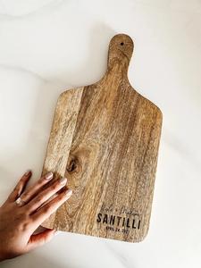 Planche à découper longue avec corde de suspension, surface épaisse et lisse, idéale pour couper, servir et pour un style de cuisine rustique - Product Image 5