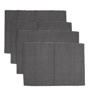 100% coton côtelé Table napperon et coureur de luxe moderne solide carré motif lin napperons pour la maison hôtels mariages - Product Image 6